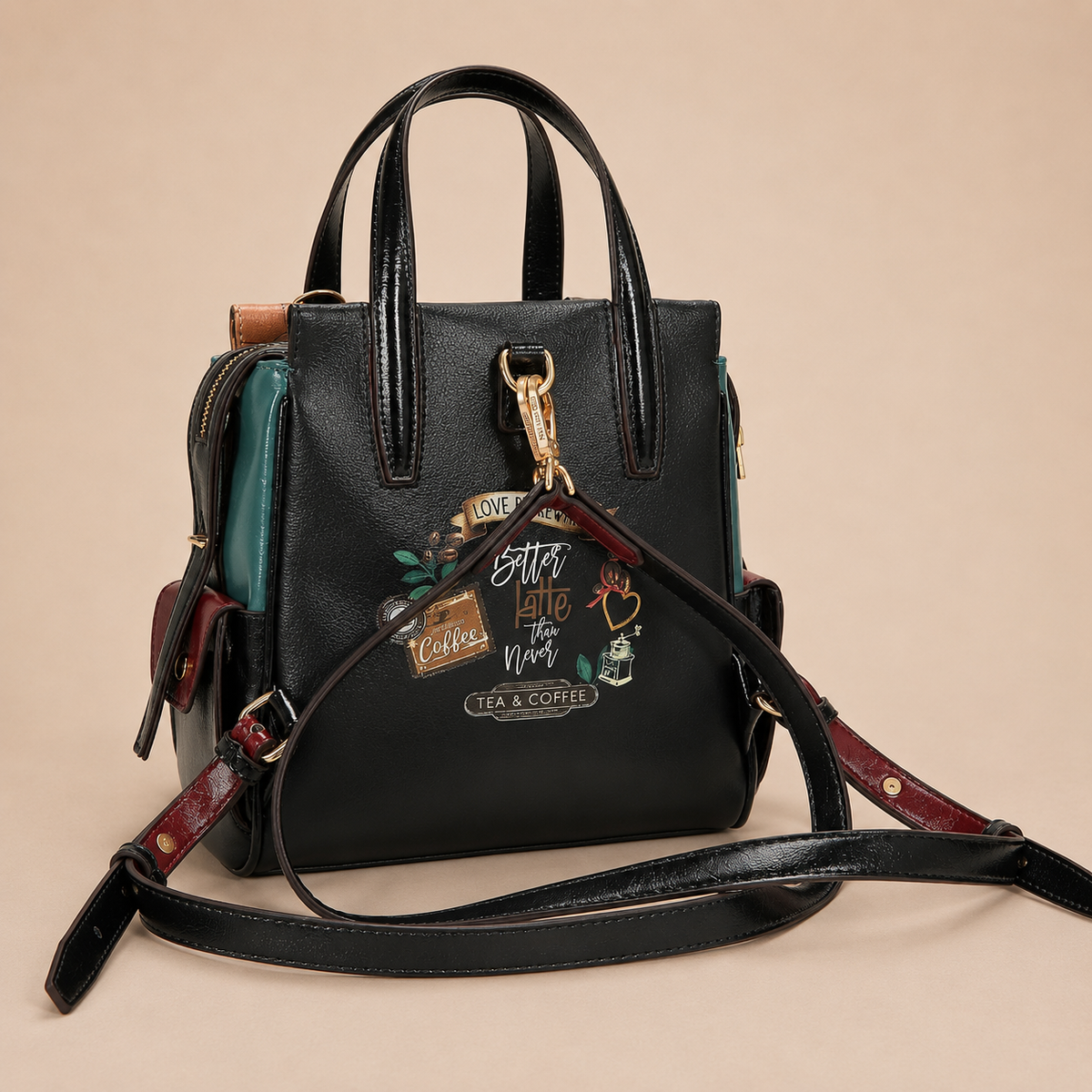 VIRTUAL FRIEND-SMALL CONVERTIBLE BACKPACK / HANDBAG-NICOLE LEE