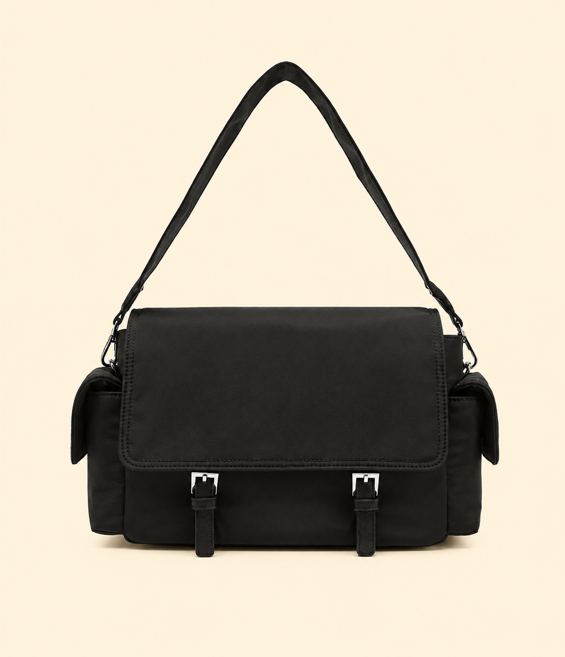 Parfois Cartera Original Nylon Crossbody Bag With Flap