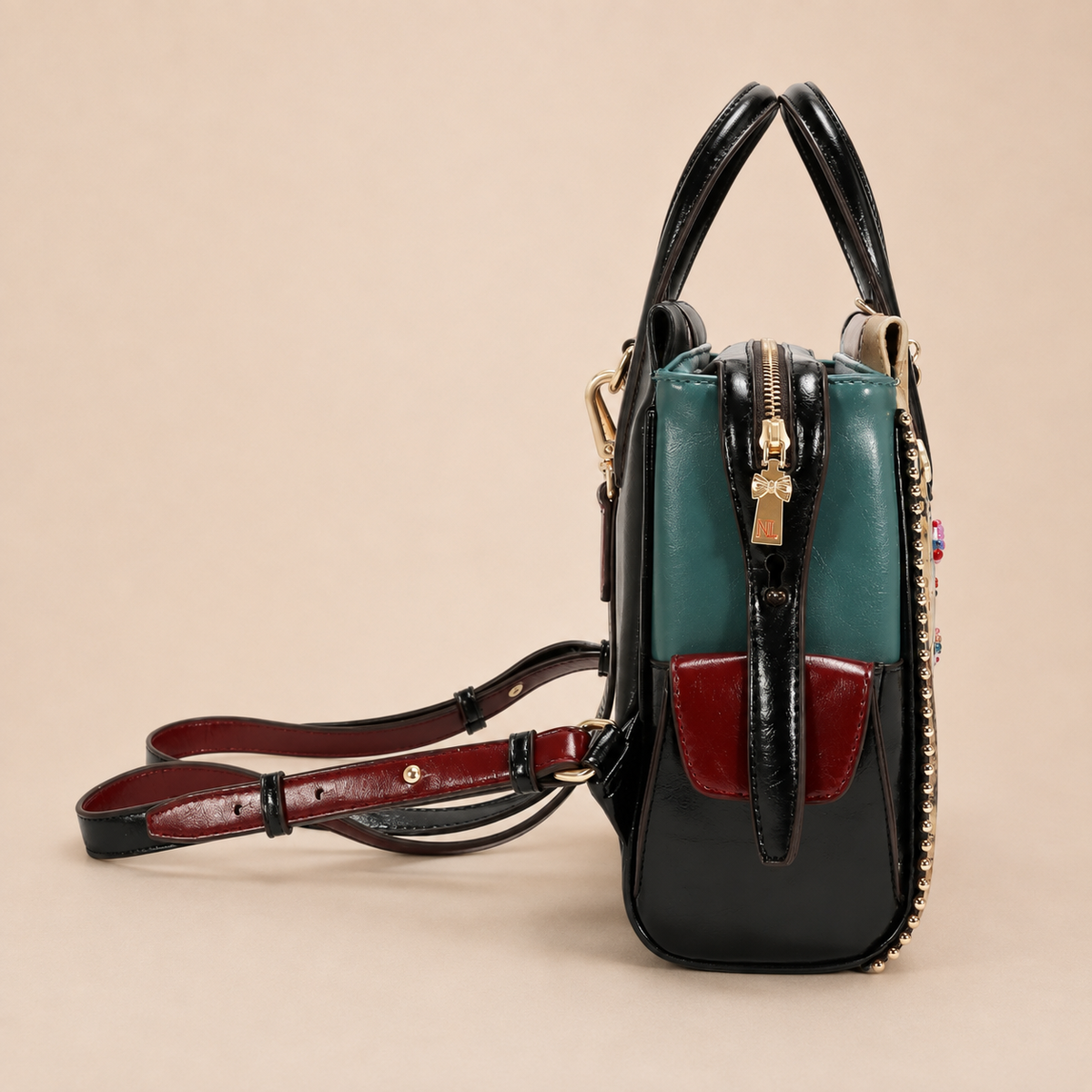VIRTUAL FRIEND-SMALL CONVERTIBLE BACKPACK / HANDBAG-NICOLE LEE