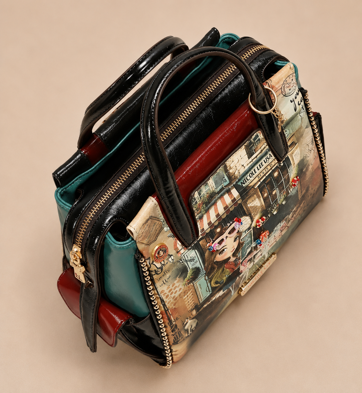 VIRTUAL FRIEND-SMALL CONVERTIBLE BACKPACK / HANDBAG-NICOLE LEE