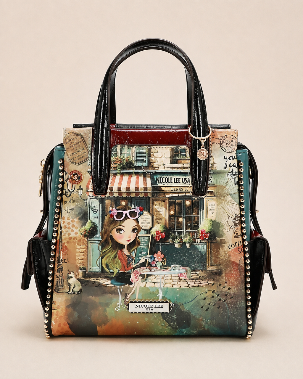VIRTUAL FRIEND-SMALL CONVERTIBLE BACKPACK / HANDBAG-NICOLE LEE